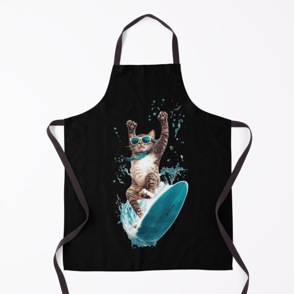 Item preview, Cat With Sunglasses - California Surfing Cat designed and sold by triharder12.