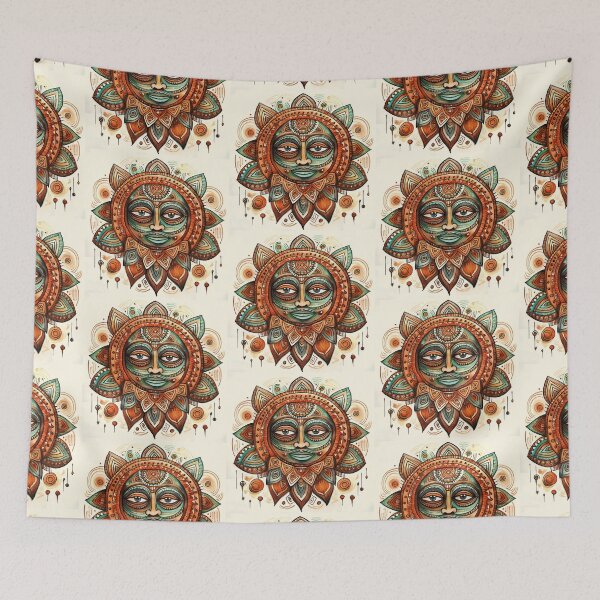 Item preview, Cosmic sun with mysterious face art designed and sold by WDDesignShop.