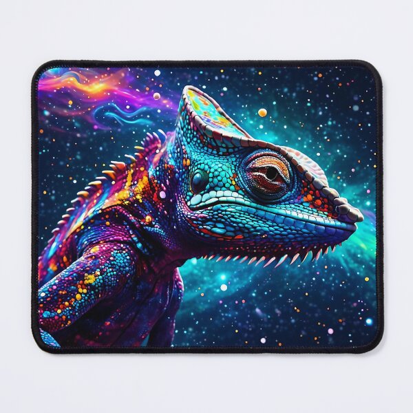 Item preview, Psychedelic Chameleon Painting Galaxies designed and sold by koreatvtea.