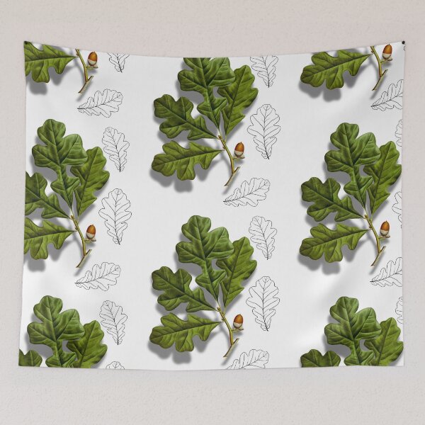 Item preview, Botanical Art Oak Leaves and Acorn designed and sold by MochaMeli.