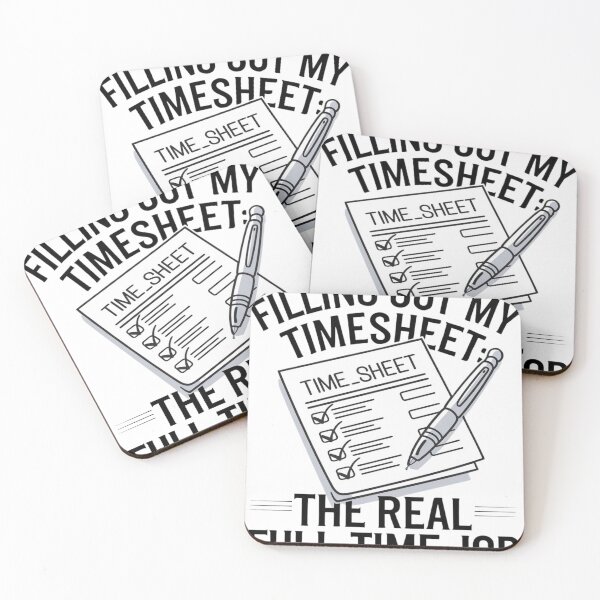 Item preview, Filling out my timesheet, the real full-time job designed and sold by MonaCreations.