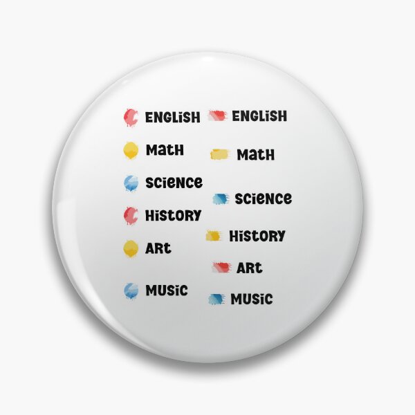 Item preview, Bright & Fun School Subject Labels Sticker Pack designed and sold by ArtfullyJua.