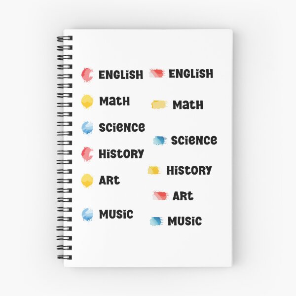 Item preview, Bright & Fun School Subject Labels Sticker Pack designed and sold by ArtfullyJua.