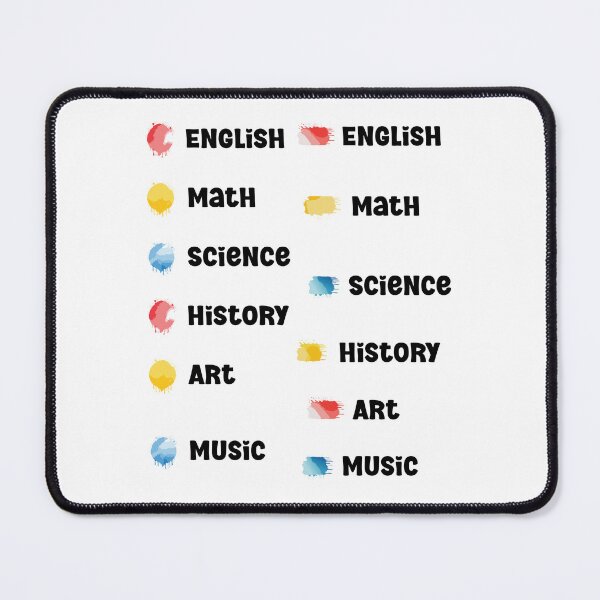 Item preview, Bright & Fun School Subject Labels Sticker Pack designed and sold by ArtfullyJua.