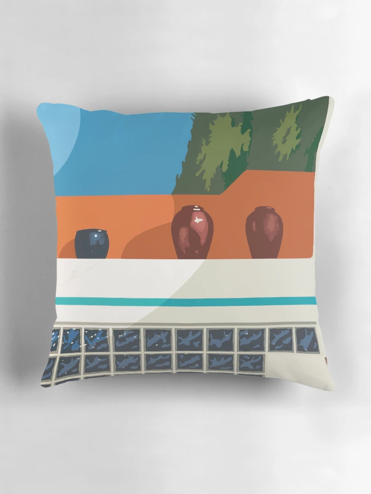 Aperçu 3 sur 4. Coussin avec l'œuvre El Rey Alt créée et vendue par Eldon Ward.
