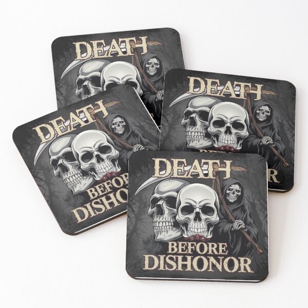 Item preview, Death Before Dishonor Grim Reaper Skull Art designed and sold by FunShop123.