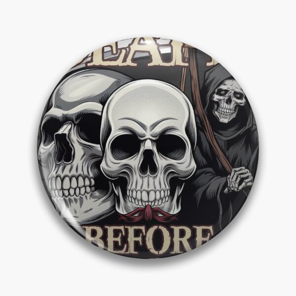 Artikelvorschau, Death Before Dishonor Sensenmann Totenkopf Kunst entworfen und verkauft von FunShop123.