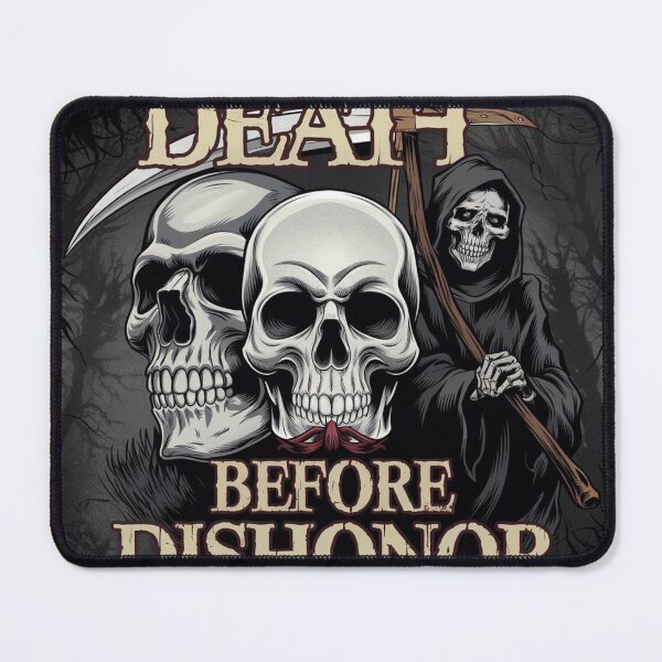 Item preview, Death Before Dishonor Grim Reaper Skull Art designed and sold by FunShop123.