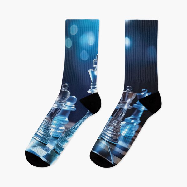 Item preview, A chess-themed design with pieces that are translucent and glow with inner light. designed and sold by HEMRO.