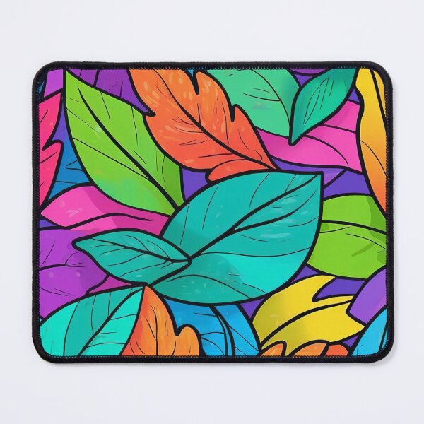 Item preview, Bold Autumn Leaves on Purple designed and sold by ArtComixHaven.