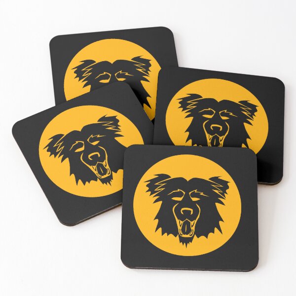 Item preview, Bear Face Logo in Yellow and Black - Grazer, union, lemmings, STICKERS, T-SHIRTS designed and sold by MechanicalART.
