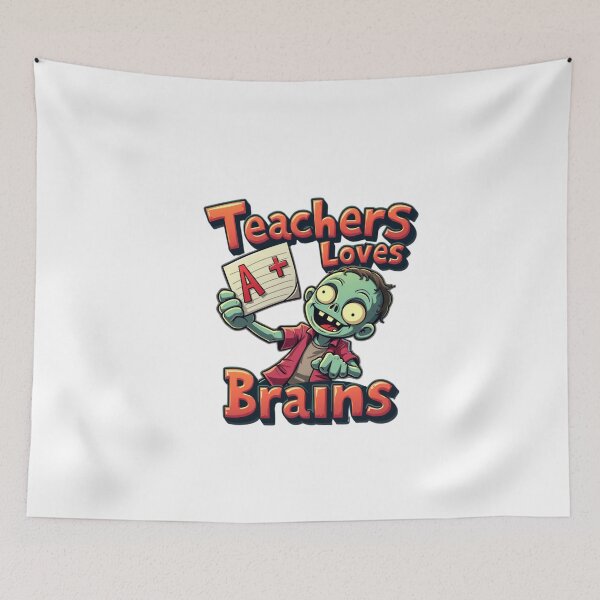 Item preview, Teachers Loves Brains  designed and sold by The Merch Experiment .