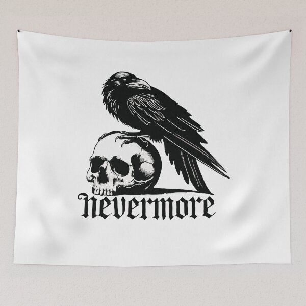 Item preview, Nevermore The Raven Edgar Allan Poe Gothic Macabre Poetry designed and sold by ivotee.