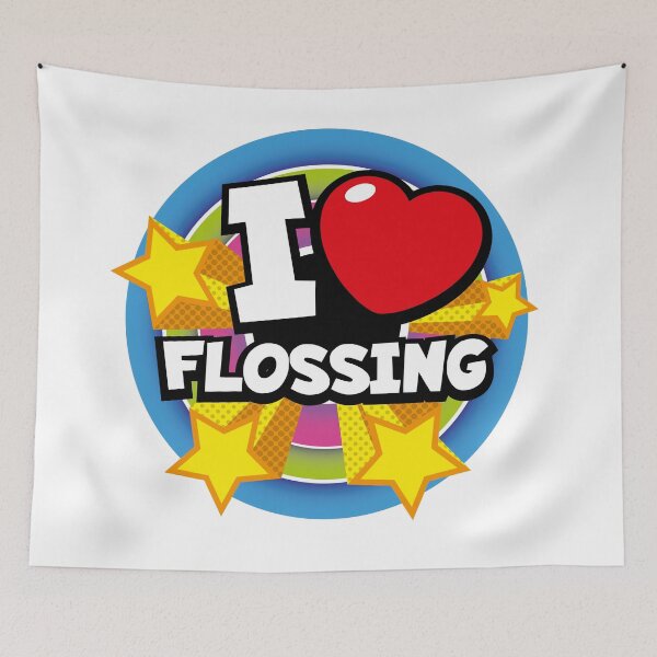 Item preview, I love flossing - POP designed and sold by Coops Clothing.