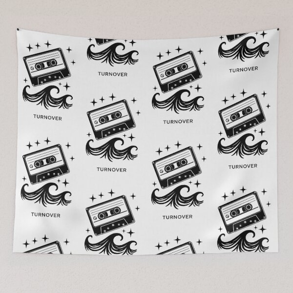 Item preview, Retro Cassette Wave Design – Turnover Vibes with Cosmic Twist designed and sold by ObjCrea123.