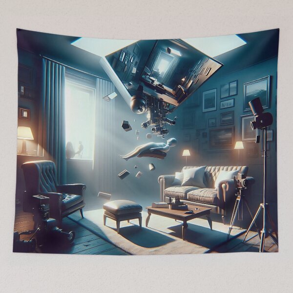 Item preview, Uncanny Floating Living Room Illusion designed and sold by koreatvtea.