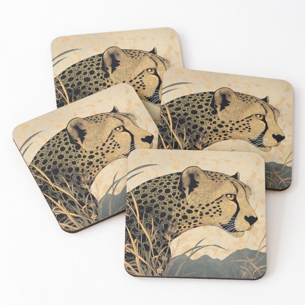 Item preview, Blue and Gold Cheetah: Speed in Harmony designed and sold by ElysiArt.