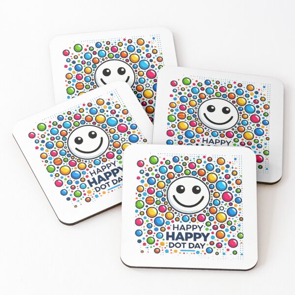Item preview, Happy Dot Day colorful smile face Teacher student school designed and sold by DigitalArtByNow.