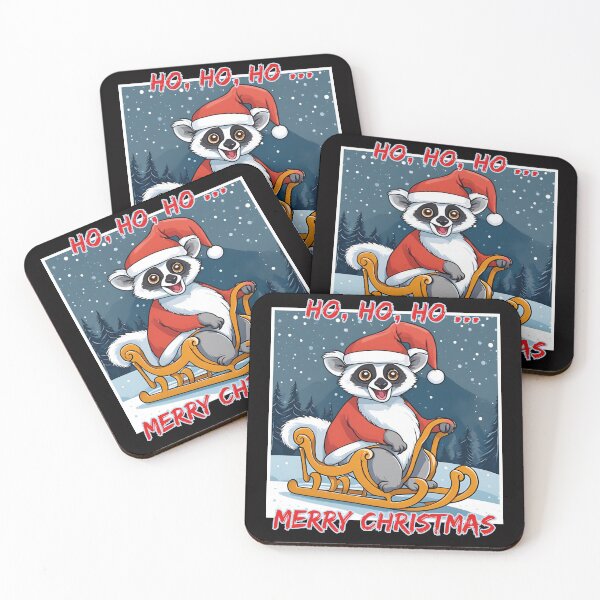 Item preview, Christmas Lemur Merry Christmas Animals  designed and sold by Design_Your_Day.