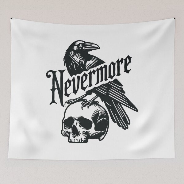 Item preview, Nevermore Poe Raven  - Cool Edgar Allen Poe Raven designed and sold by ivotee.