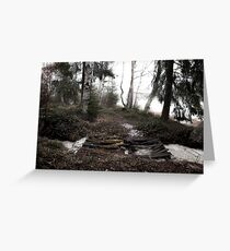 Misty Spring Morning in Finland Greeting Card