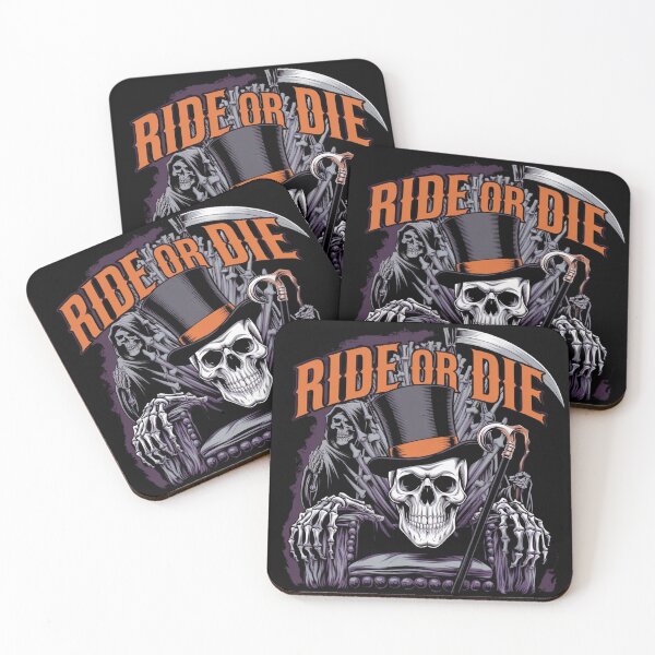 Item preview, Ride or Die Grim Reaper Skull Throne Art designed and sold by FunShop123.