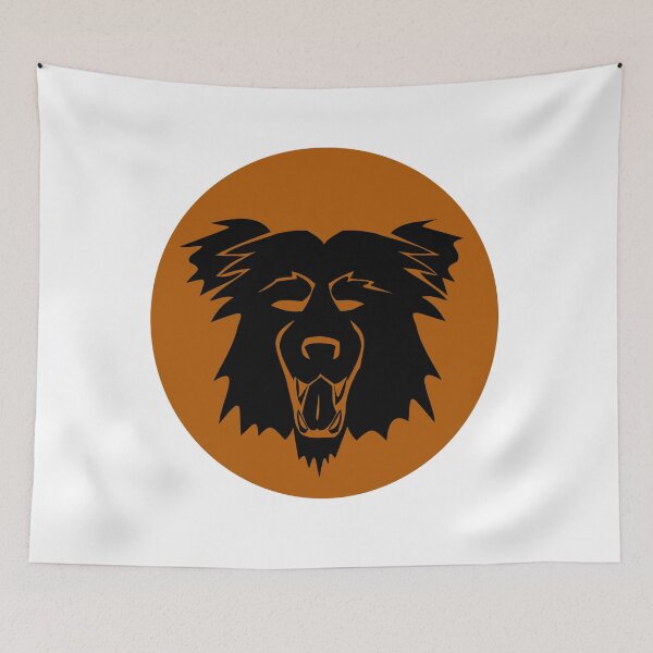 Item preview, Bear Face Logo in Brown and Black - Grazer, union, lemmings, STICKERS, T-SHIRTS designed and sold by MechanicalART.