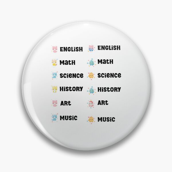 Item preview, Adorable School Subject Labels Sticker Pack - Cute & Fun Designs designed and sold by ArtfullyJua.
