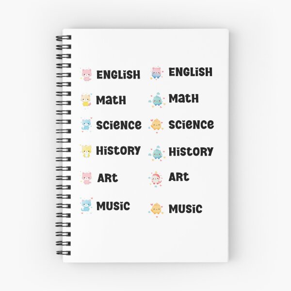 Item preview, Adorable School Subject Labels Sticker Pack - Cute & Fun Designs designed and sold by ArtfullyJua.