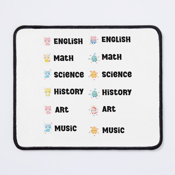 Item preview, Adorable School Subject Labels Sticker Pack - Cute & Fun Designs designed and sold by ArtfullyJua.