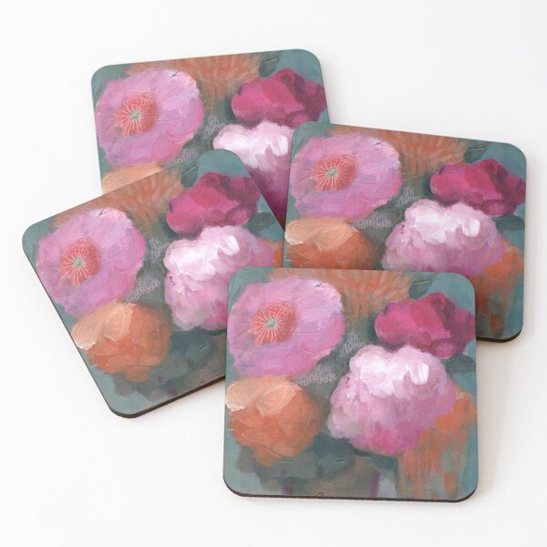 Item preview, A Month of Sundays III, floral still life acrylic painting designed and sold by rowenamurillo.