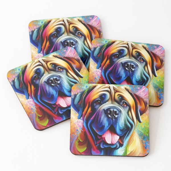 Item preview, Neapolitan Mastiff Dog Acrylic Print Pet Portrait Dog Lovers designed and sold by Puppy Puzzles Plus.