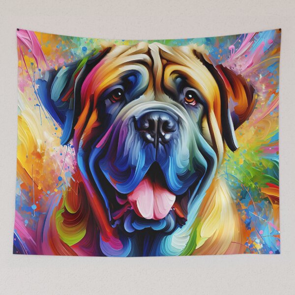 Item preview, Neapolitan Mastiff Dog Acrylic Print Pet Portrait Dog Lovers designed and sold by Puppy Puzzles Plus.