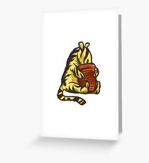 WINNIE THE POOH - Tigger & Honey Pot Greeting Card