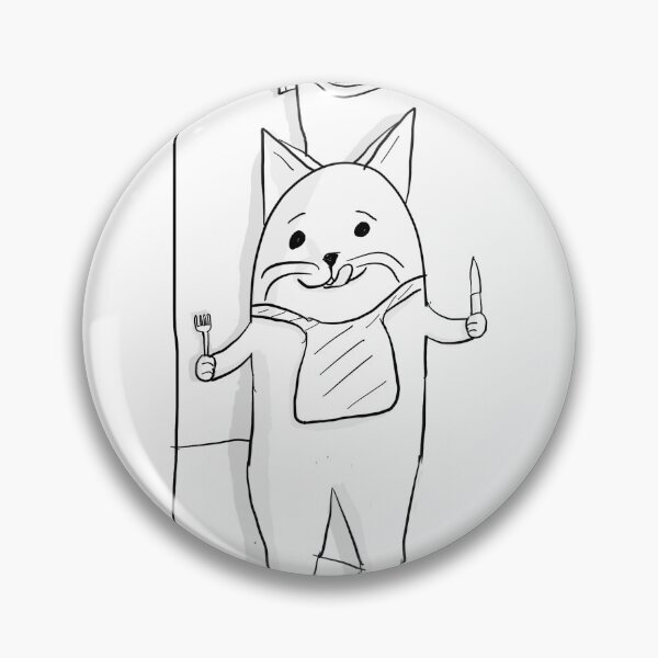 Item preview, Hungry cat ready for dinner designed and sold by KabloinksStuff.