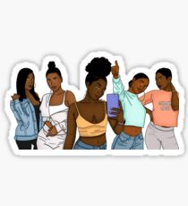 Real Queens Fix Each Other’s Crowns Sticker