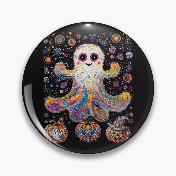 Item preview, Copy of  Ghost In Happy Dot Day Colorful Teacher students Halloween designed and sold by DigitalArtByNow.