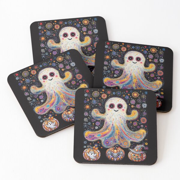 Item preview, Copy of  Ghost In Happy Dot Day Colorful Teacher students Halloween designed and sold by DigitalArtByNow.