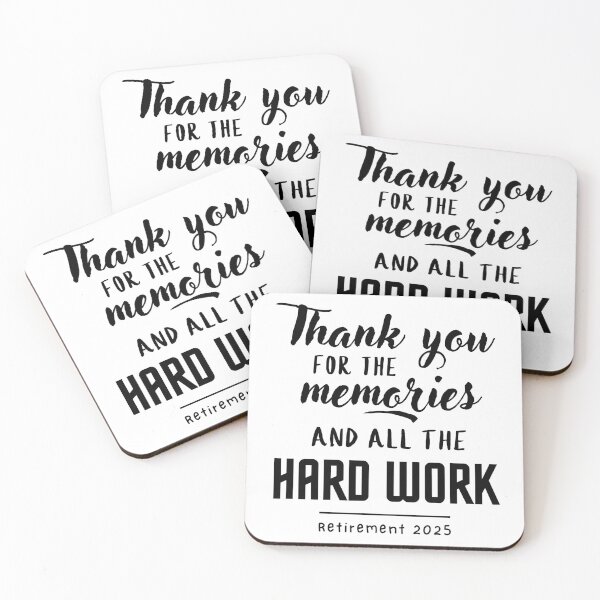 Item preview, Thank you for the memories- retirement 2025 designed and sold by FluxAuraTees.