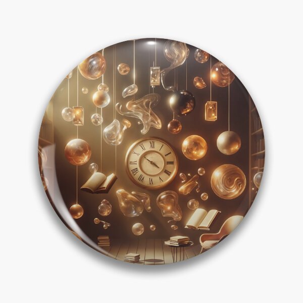 Item preview, Serene Floating Library with Surreal Elements designed and sold by koreatvtea.