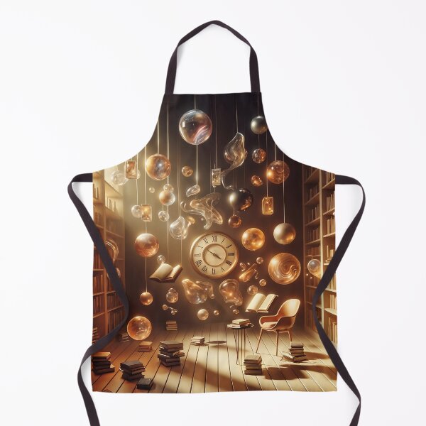 Item preview, Serene Floating Library with Surreal Elements designed and sold by koreatvtea.