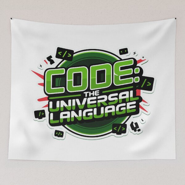 Item preview, Sticker T-Shirt Design Trending: Code, The Universal Language designed and sold by ForeverPrintsOK.