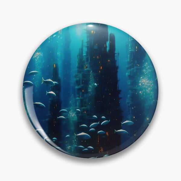 Item preview, Surreal Underwater City of Dreams designed and sold by koreatvtea.