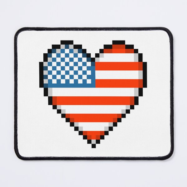 Item preview, Pixel Patriot's Heart designed and sold by greyspot.