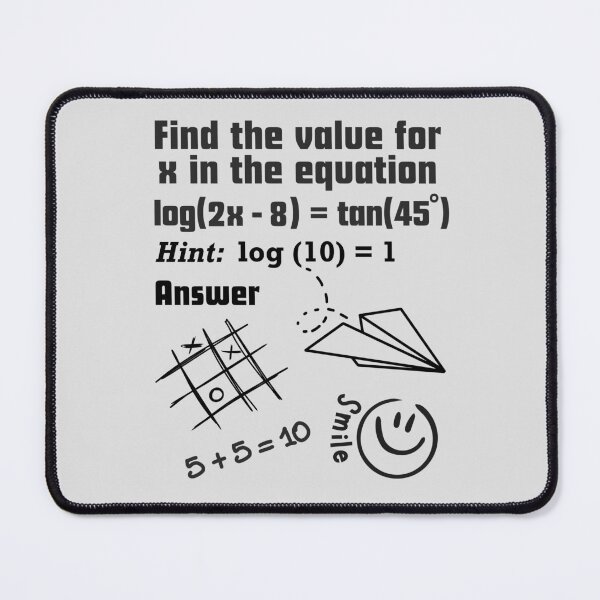 Item preview, Amusing Solution to a Basic Algebra Question. designed and sold by MPC-Mince-Pies.