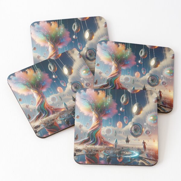 Item preview, Surreal Floating Clocks and Crystalline Tree designed and sold by koreatvtea.