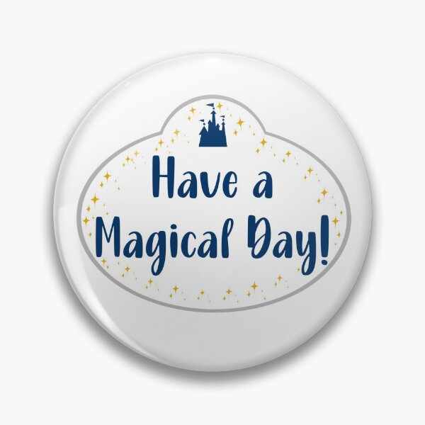 Item preview, Retro "Magical Day" Name Tag Theme Park Sticker designed and sold by Brooke’s Broadway Stickers.