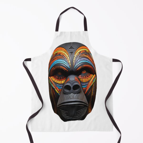 Item preview, Gorilla African Tribal Mask designed and sold by CoolMantras.