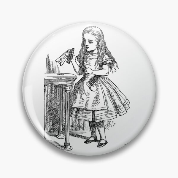 Item preview, Alice having a drink. designed and sold by jamiestarr.