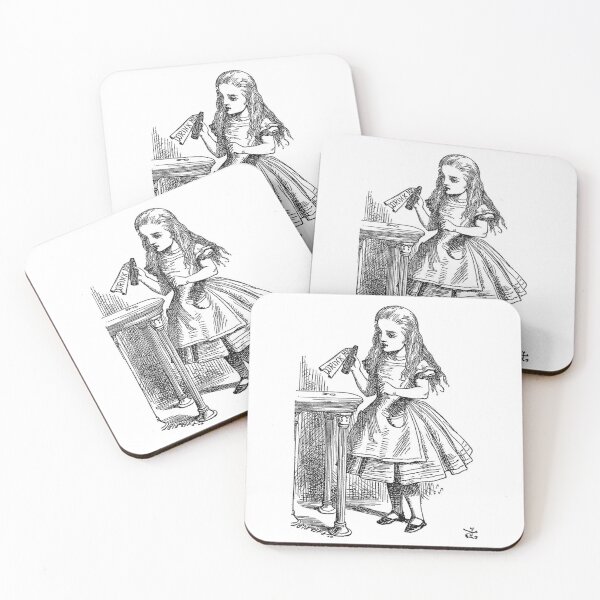 Item preview, Alice having a drink. designed and sold by jamiestarr.
